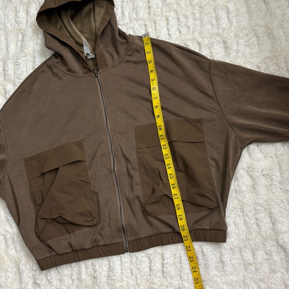 ODODOS Women's Light Brown Hooded Jacket - Picture 13 of 13